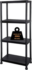4 Tier Plastic Shelving Unit