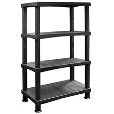 4 Tier Plastic Shelving Unit