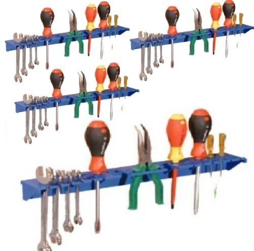 Blue tool shelf storage system - storage,