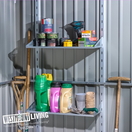 Metal shed shelf - metal, kit
