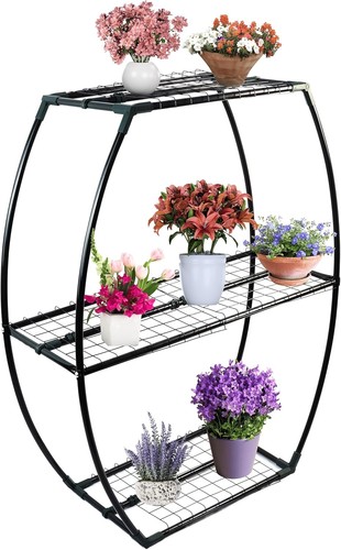 Garden shelving unit - shelving, 3-tier