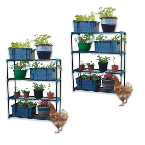 Tier metal shelving unit - metal,