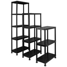 Garage Storage Shelves Black